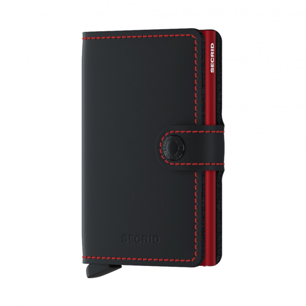 Secrid Wallet - Miniwallet - Matte - Black/Red