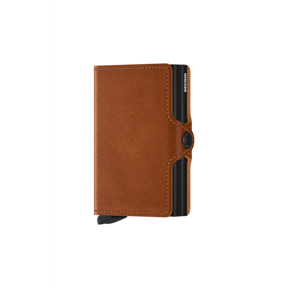 Secrid Wallet - Twinwallet - Perforated - Cognac