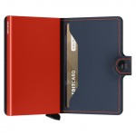 Secrid Miniwallet - Matte - Night Blue-Orange