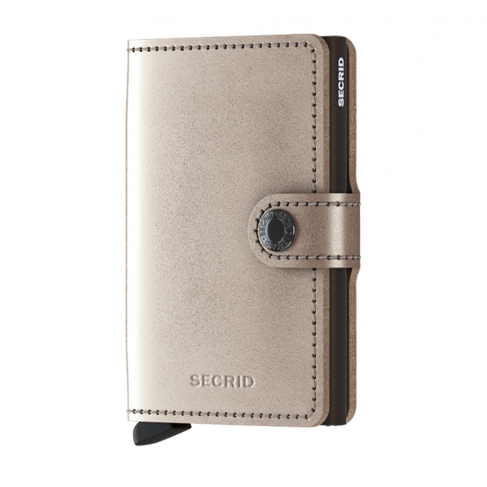 Secrid Miniwallet - Metallic - Champagne Brown