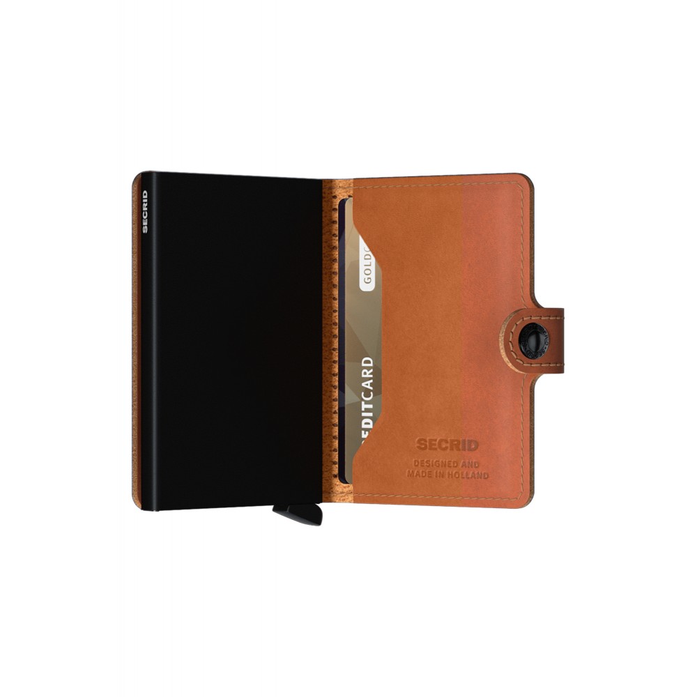 Secrid Miniwallet - Perforated - Cognac