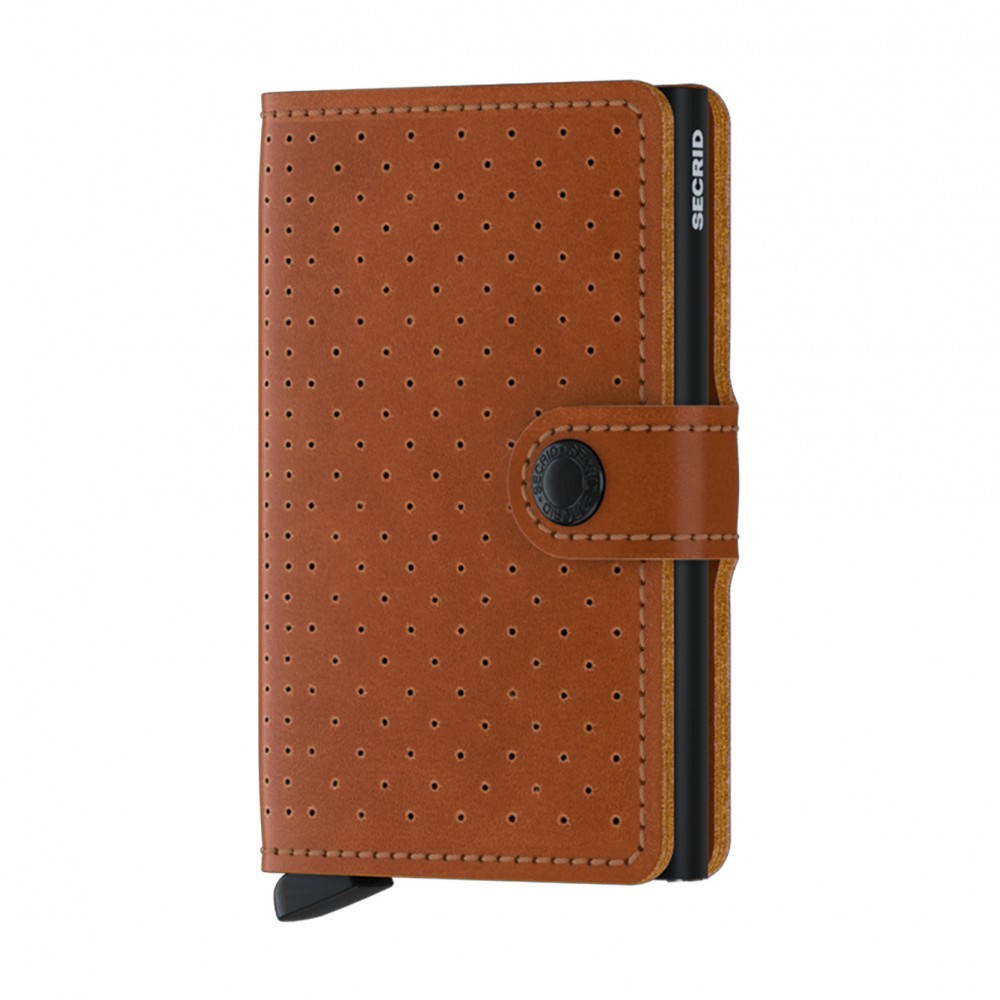 Secrid Miniwallet - Perforated - Cognac