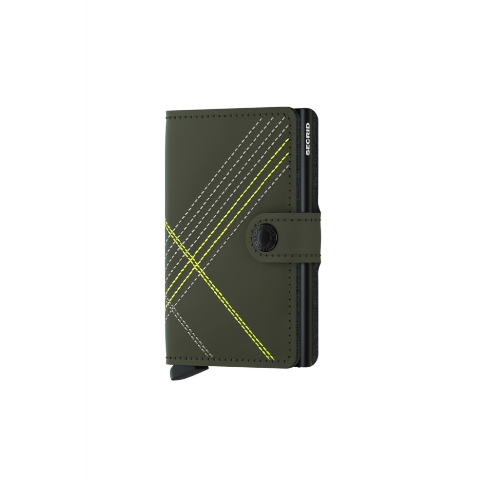 Secrid Miniwallet - Stitch - Lime