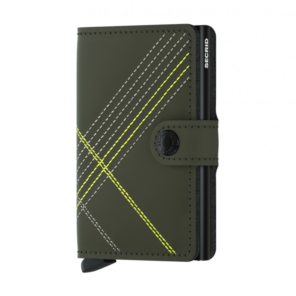 Secrid Miniwallet - Stitch - Lime