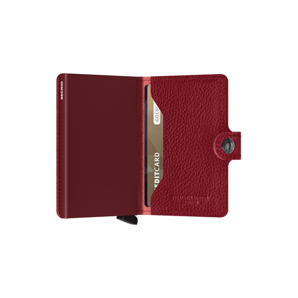 Secrid Miniwallet - Veggetable Tanned - Rosso Bordeaux