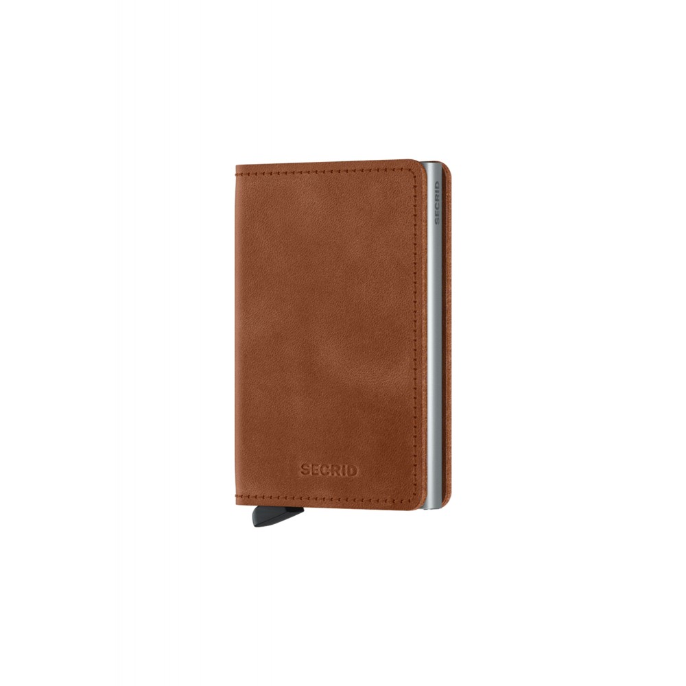 Secrid Slimwallet - Vintage - Cognac Silver