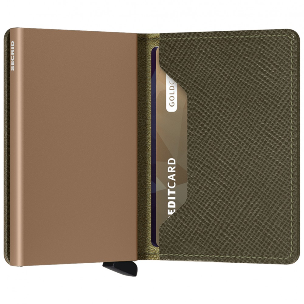 Secrid Slimwallet - Saffiano - Olive