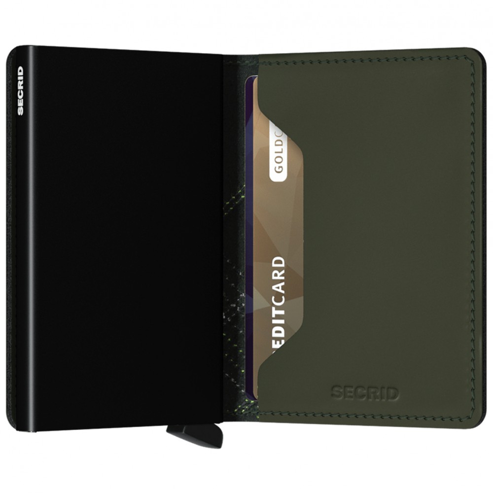 Secrid Slimwallet - Stitch - Linea Lime