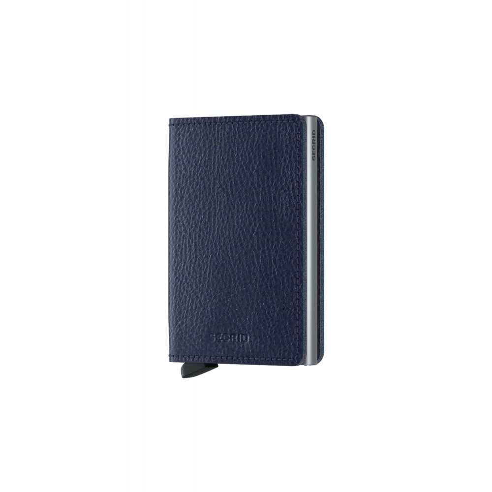 Secrid Slimwallet - Veg Tanned - Navy Silver