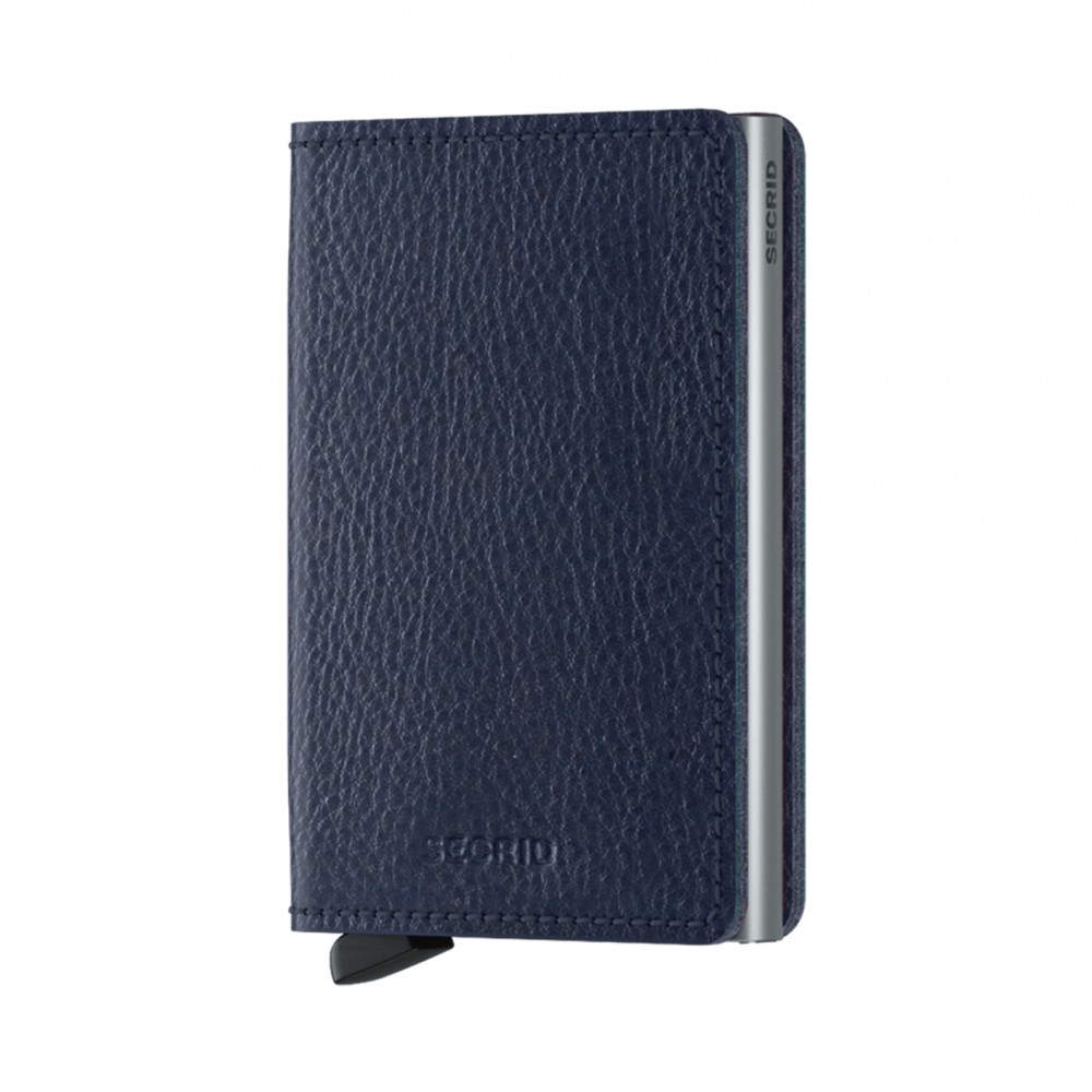 Secrid Slimwallet - Veg Tanned - Navy Silver