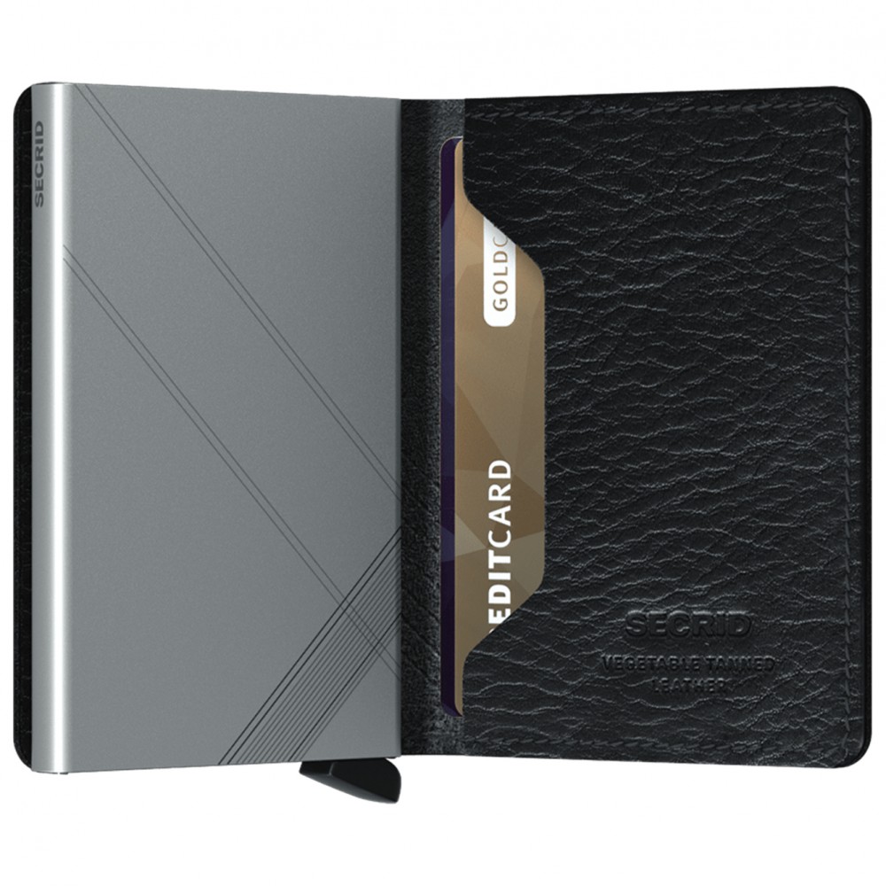 Secrid Slimwallet - Stitch Vegan - Linea Black