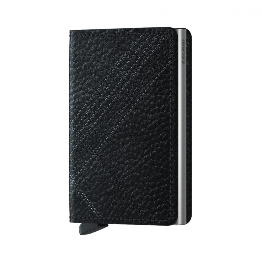 Secrid Slimwallet - Stitch Vegan - Linea Black