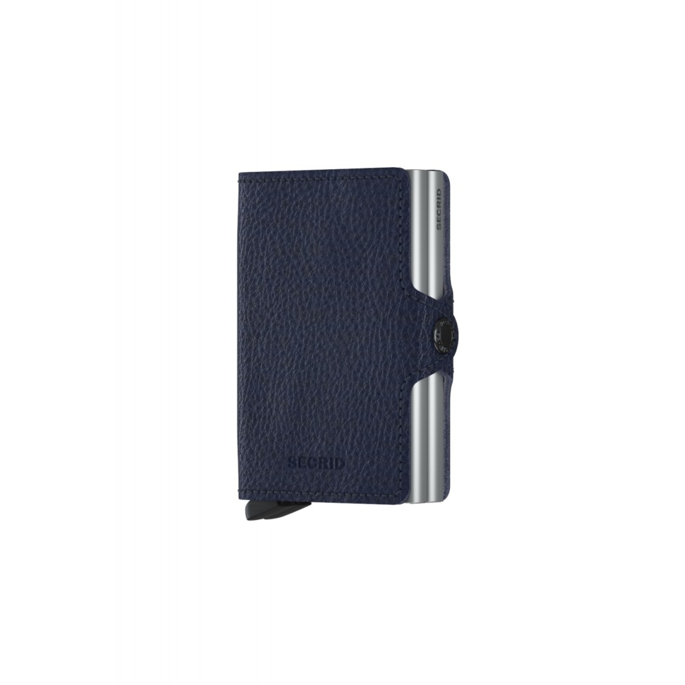 Secrid Twinwallet - Veg Tanned - Navy-Silver