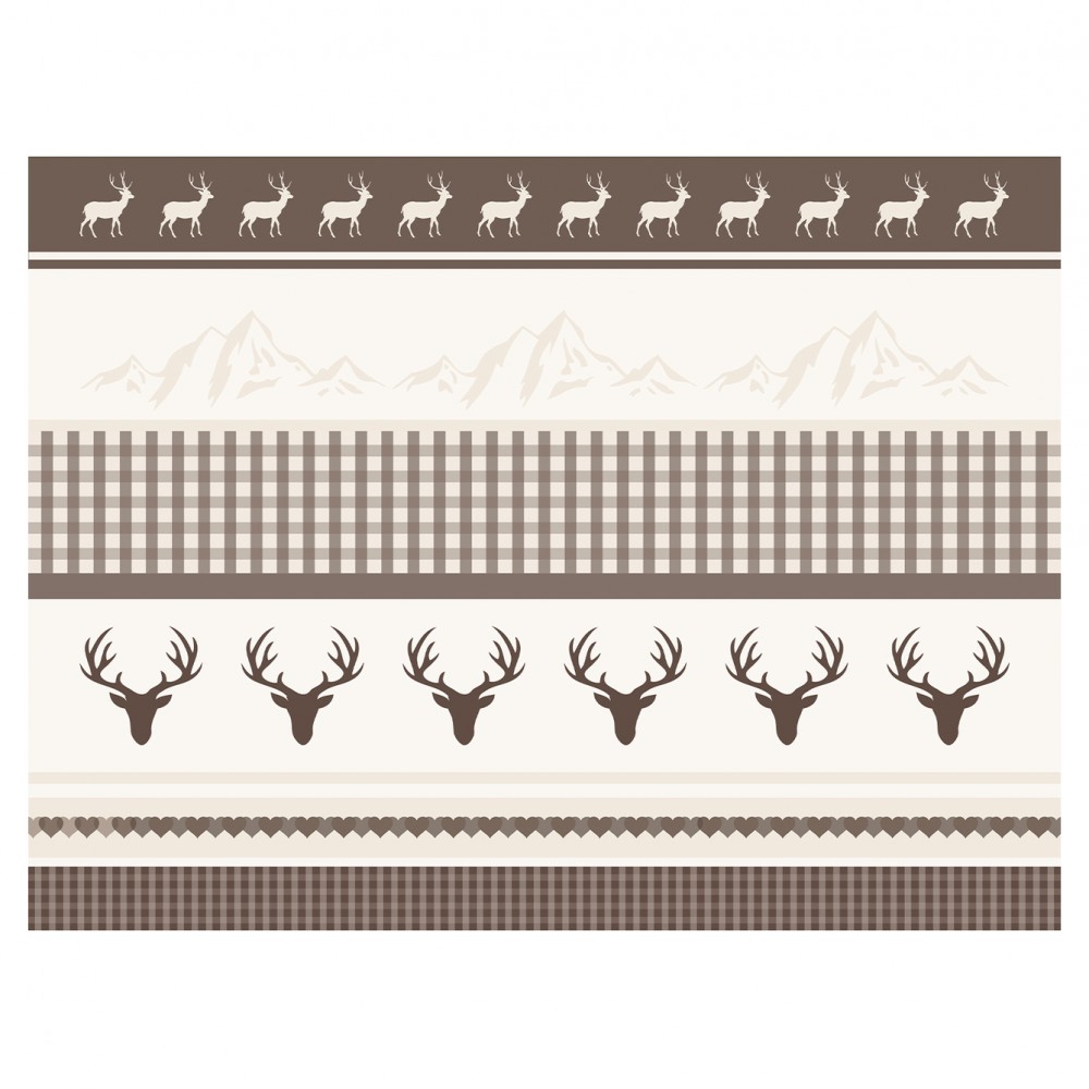 Contento Matteo Placemat Σουπλά Βινυλίου 40x30 - Deers on a Plain