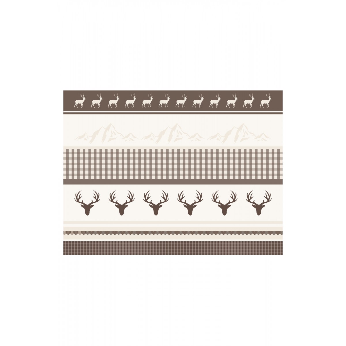 Contento Matteo Placemat Σουπλά Βινυλίου 40x30 - Deers on a Plain