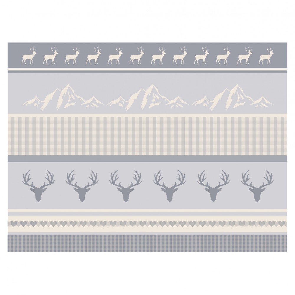 Contento Matteo Placemat Σουπλά Βινυλίου 40x30 - Deers on a Plain	Blue