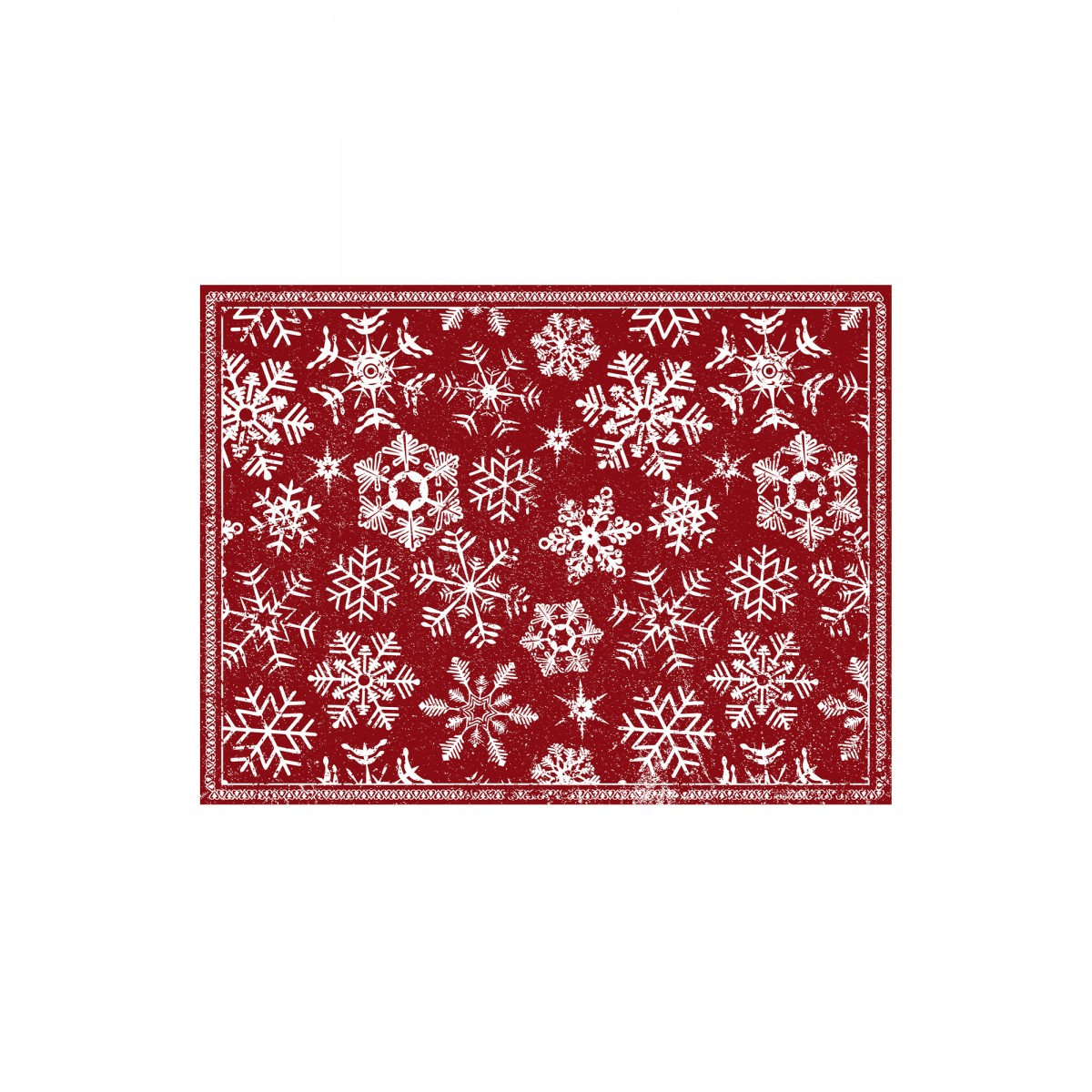 Contento Matteo Placemat Σουπλά Βινυλίου 40x30 - Snowflakes-Red