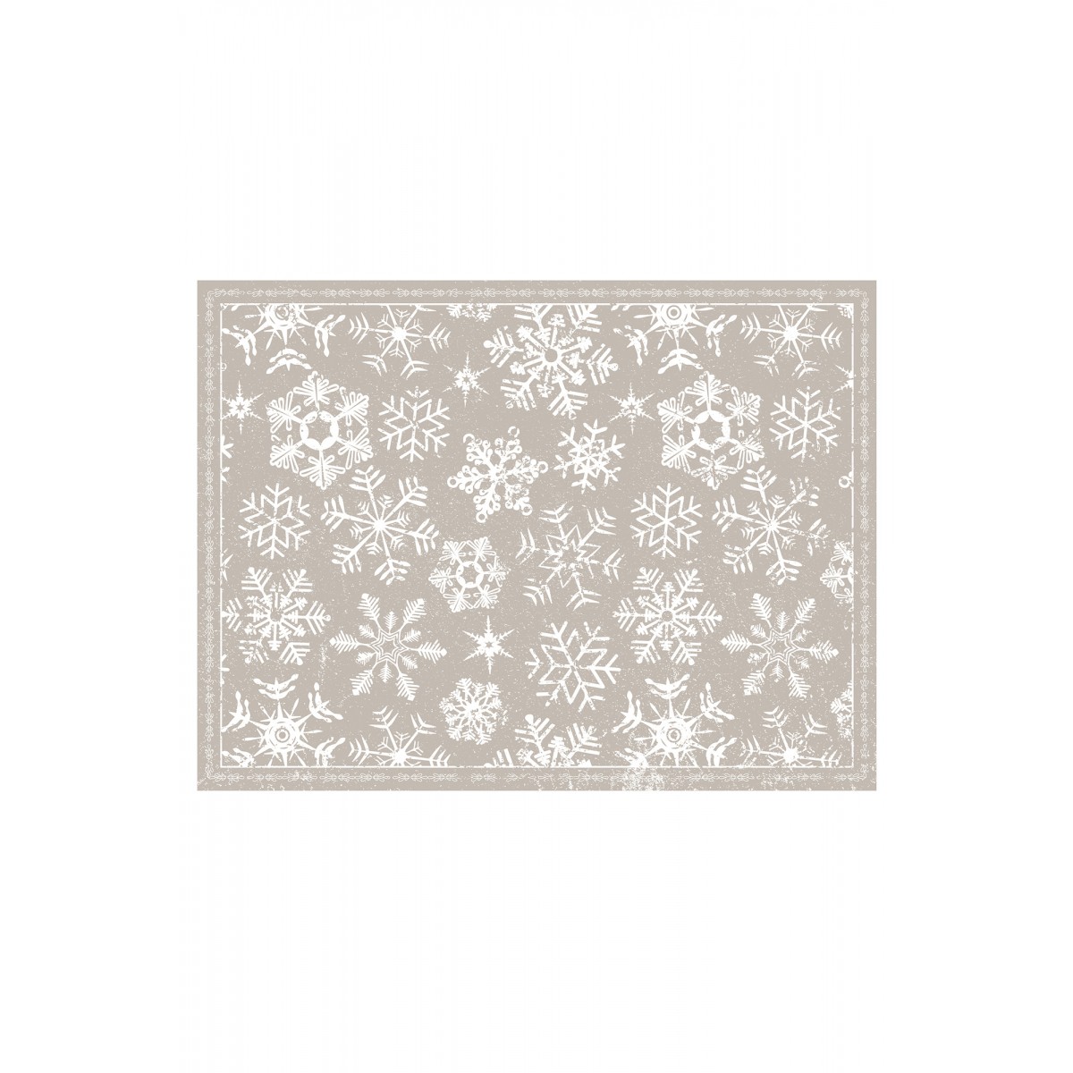 Contento Matteo Placemat Σουπλά Βινυλίου 40x30 - Snowflakes-Grey