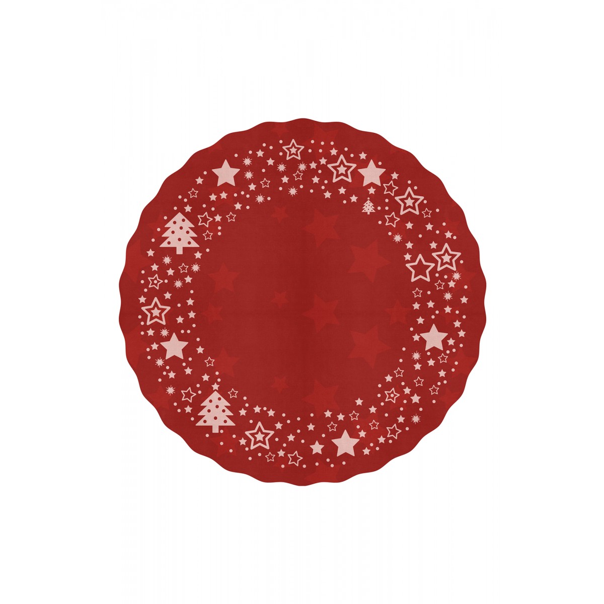 Contento Matteo Placemat Στρογγυλό Σουπλά Βινυλίου Ø38cm - Christmas Stars