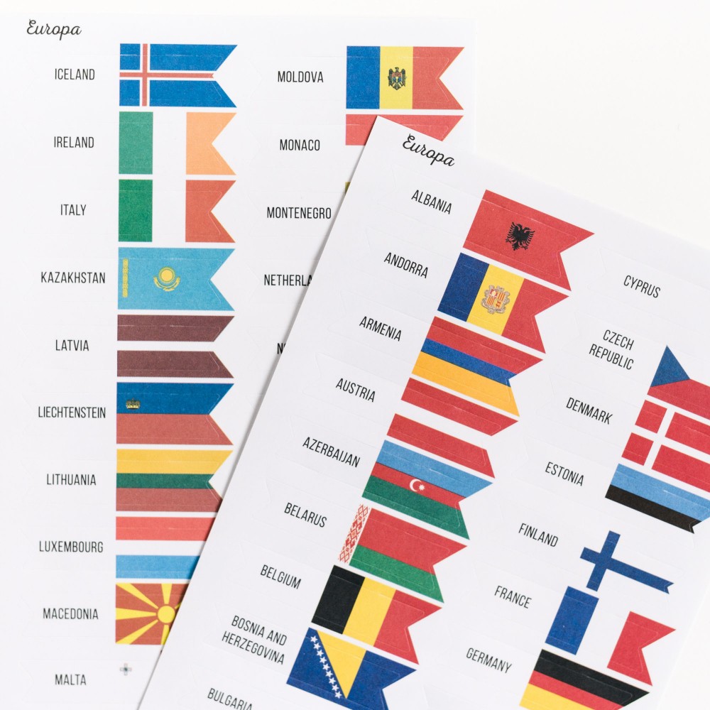 Miss Wood Πακέτο σημαιών από όλο τον κόσμο