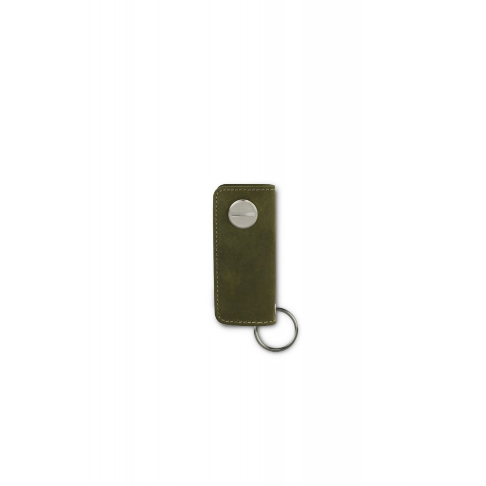 Garzini Lusso Key Holder - Vintage - Olive Green