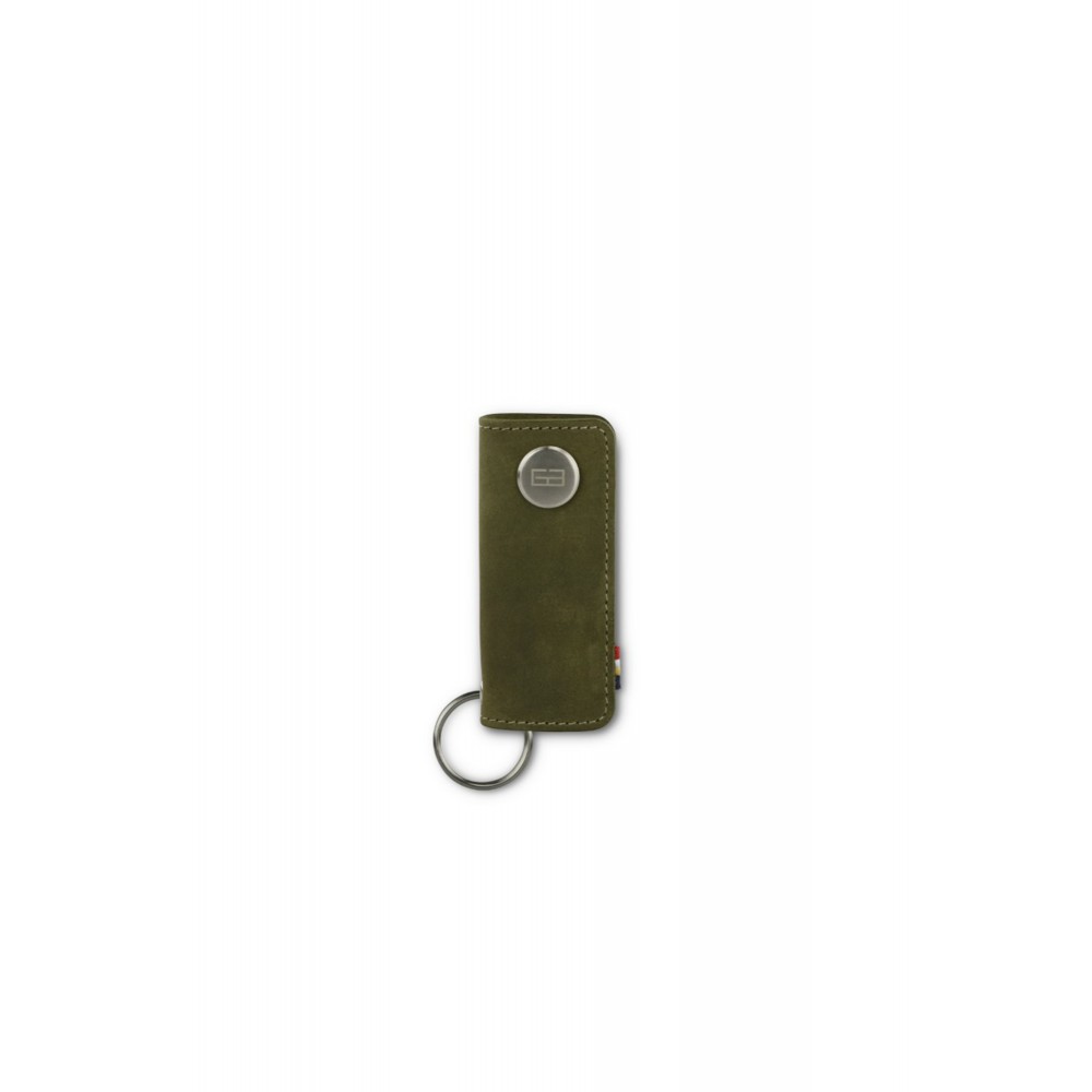 Garzini Lusso Key Holder - Vintage - Olive Green