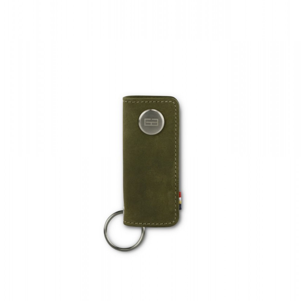 Garzini Lusso Key Holder - Vintage - Olive Green