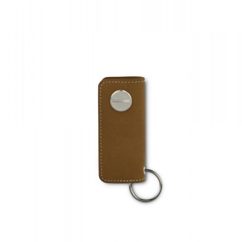 Garzini Lusso Key Holder - Vintage - Camel Brown