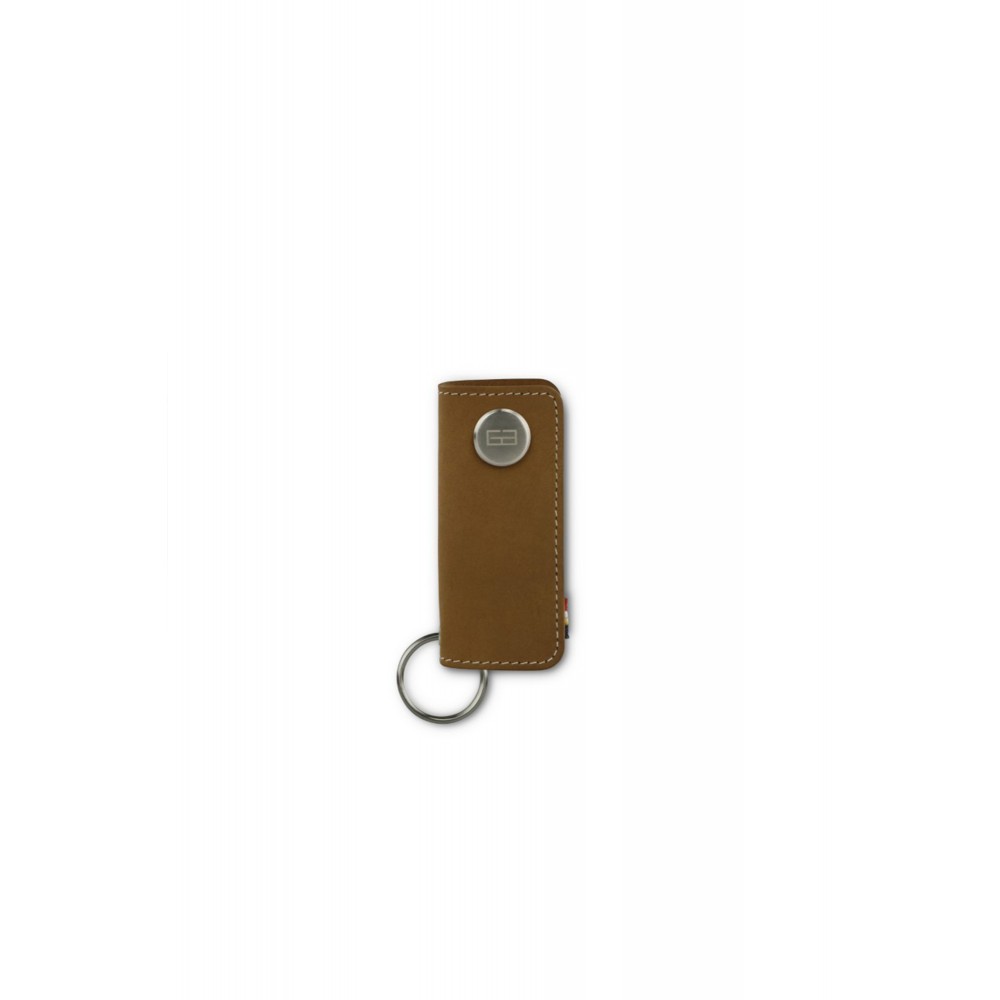 Garzini Lusso Key Holder - Vintage - Camel Brown