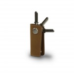 Garzini Lusso Key Holder - Vintage - Camel Brown