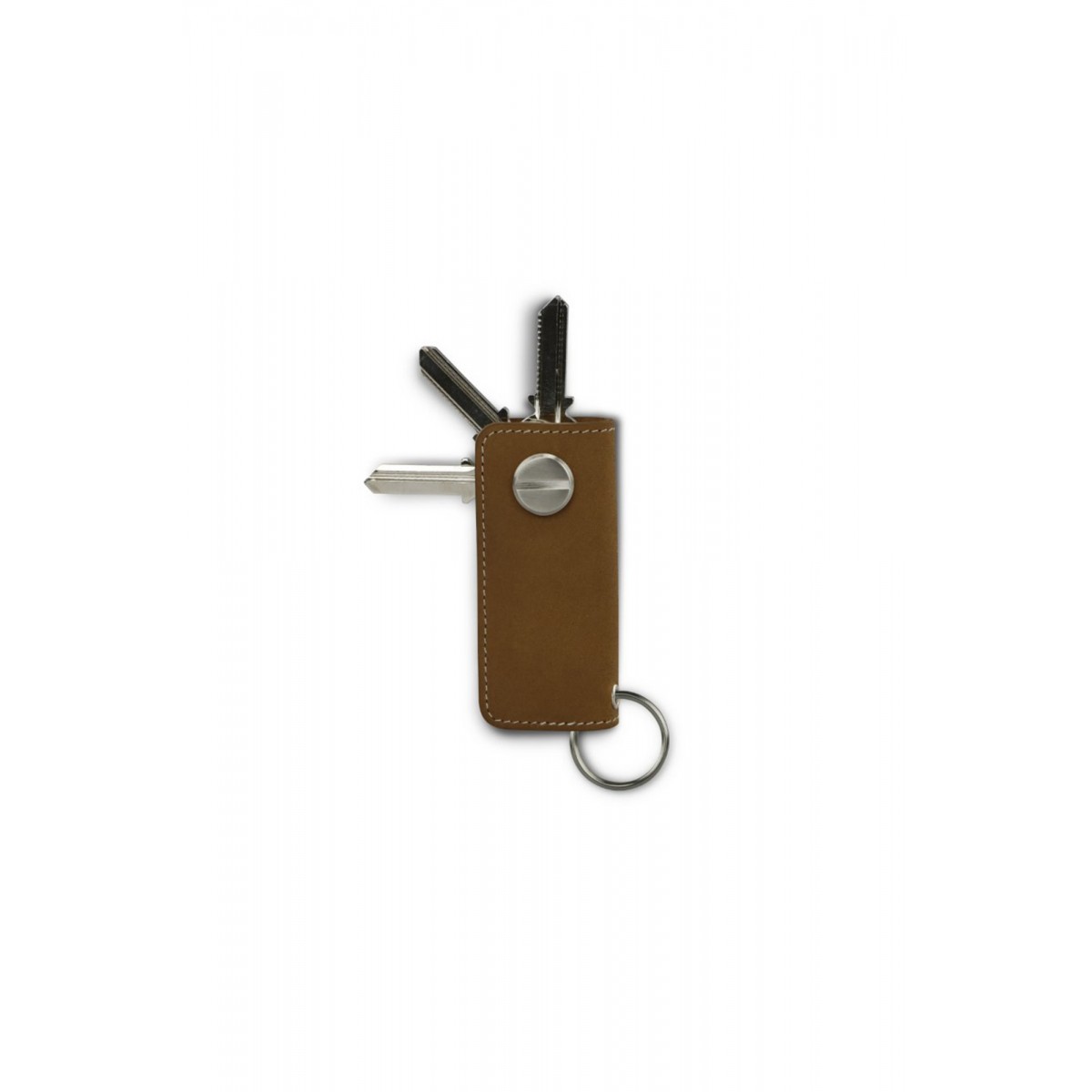 Garzini Lusso Key Holder - Vintage - Camel Brown