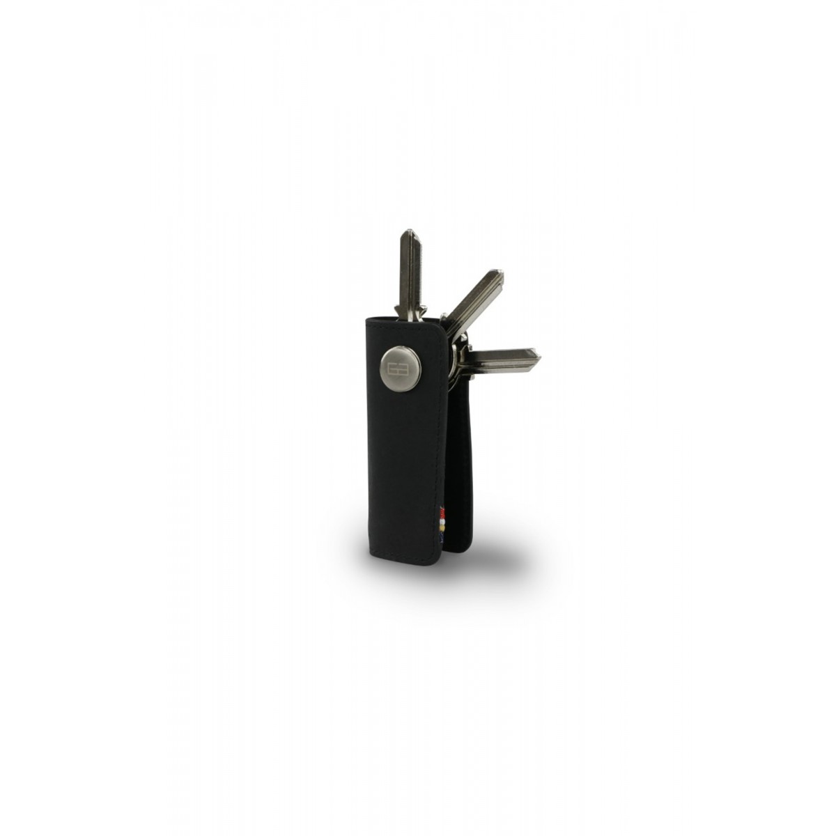 Garzini Lusso Key Holder - Brushed - Black