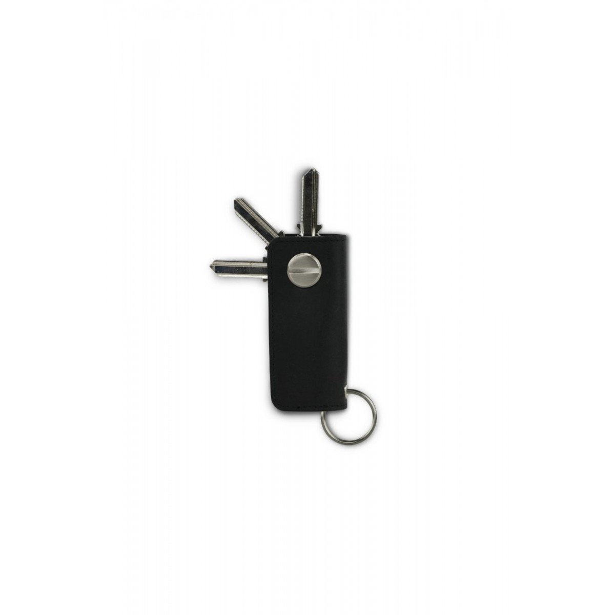 Garzini Lusso Key Holder - Brushed - Black