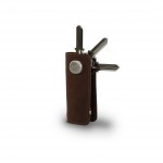 Garzini Lusso Key Holder - Brushed - Brown