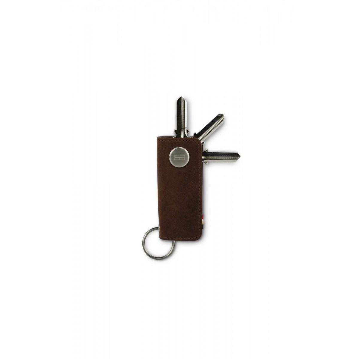 Garzini Lusso Key Holder - Brushed - Brown