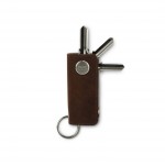 Garzini Lusso Key Holder - Brushed - Brown