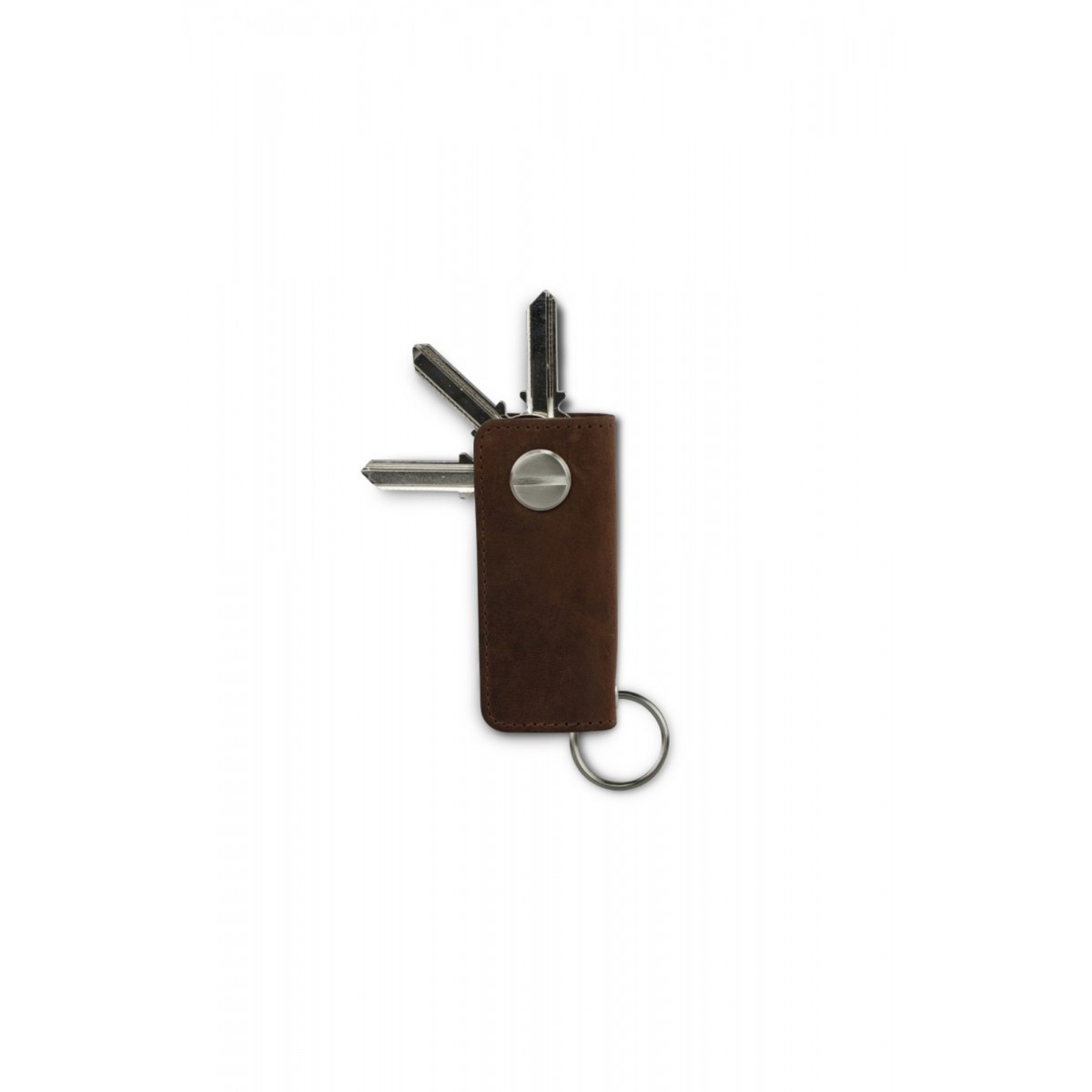 Garzini Lusso Key Holder - Brushed - Brown