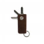 Garzini Lusso Key Holder - Brushed - Brown