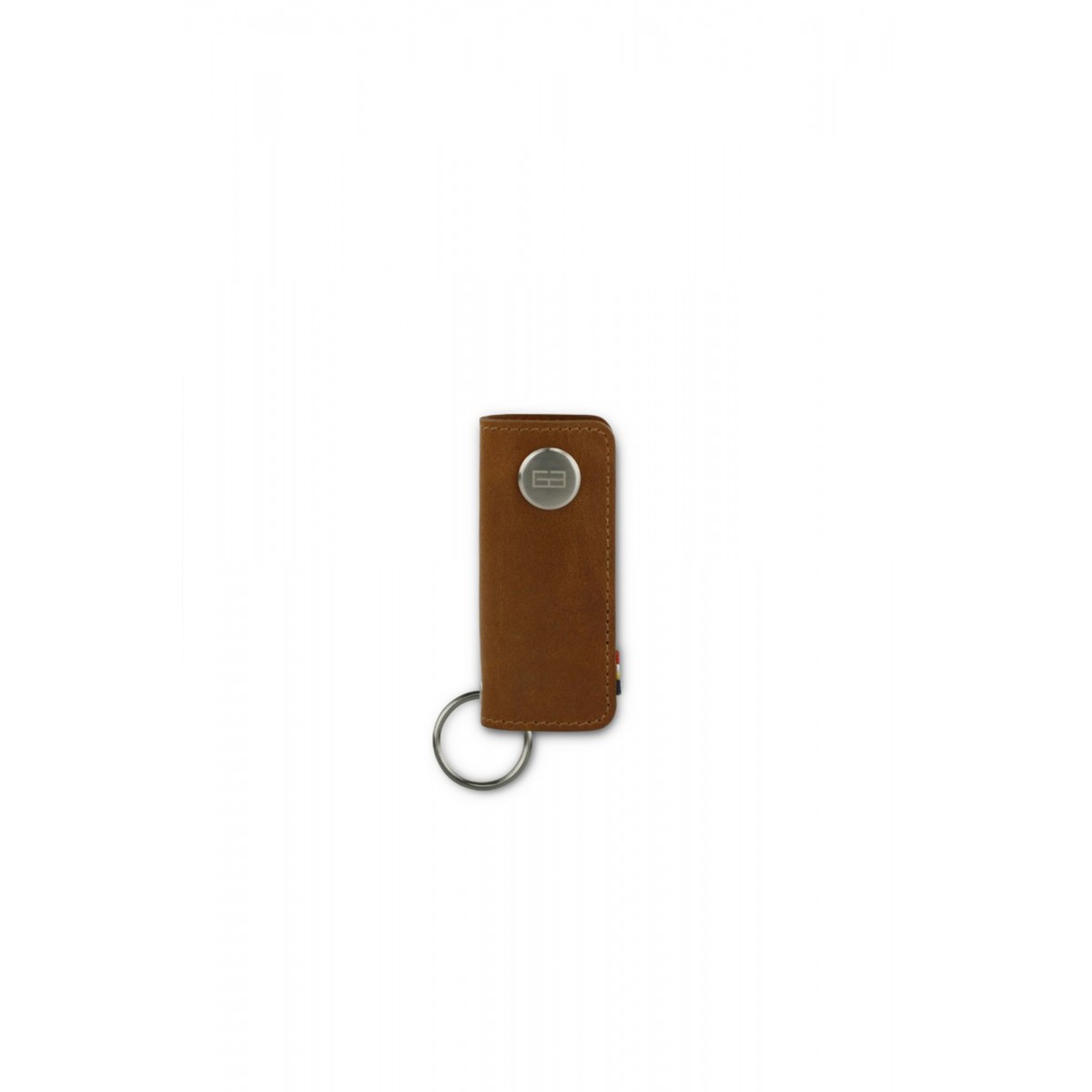 Garzini Lusso Key Holder - Brushed - Cognac