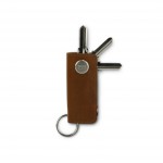 Garzini Lusso Key Holder - Brushed - Cognac