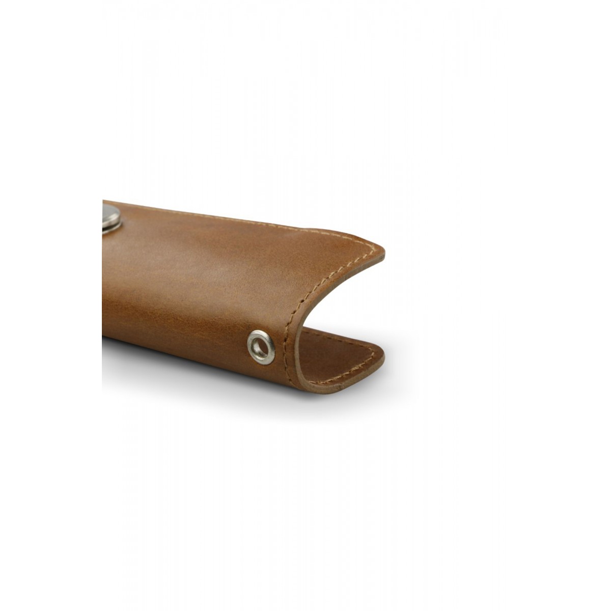 Garzini Lusso Key Holder - Brushed - Cognac