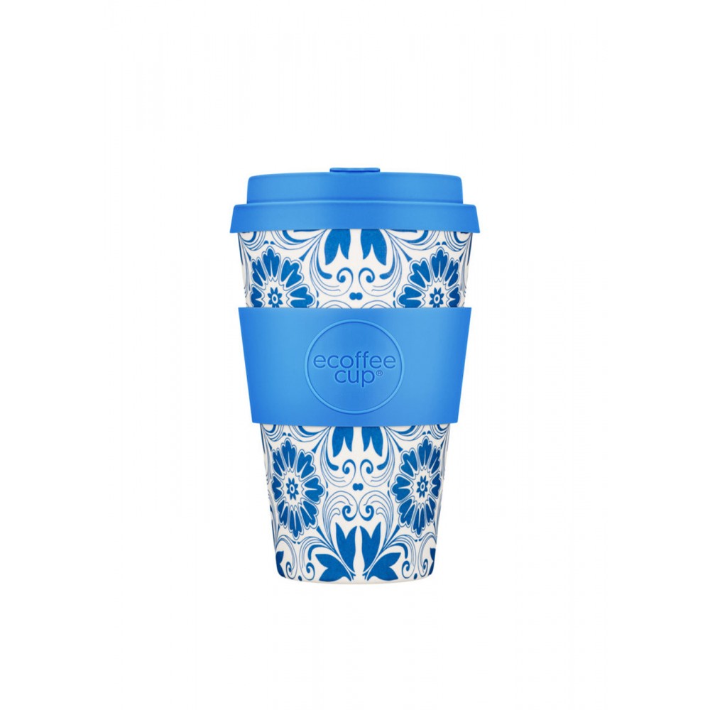 Ecoffee Eco Cup With Lid - Delft Touch - 400ml