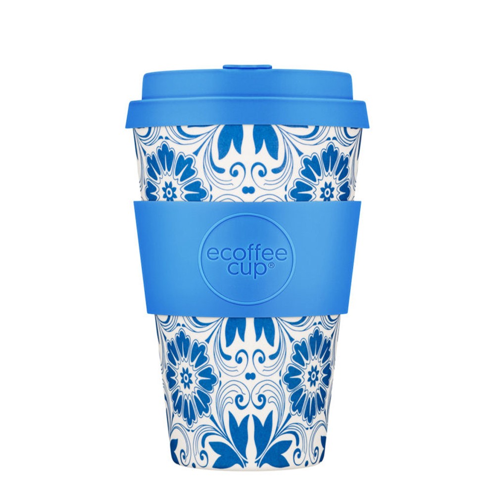 Ecoffee Eco Cup With Lid - Delft Touch - 400ml