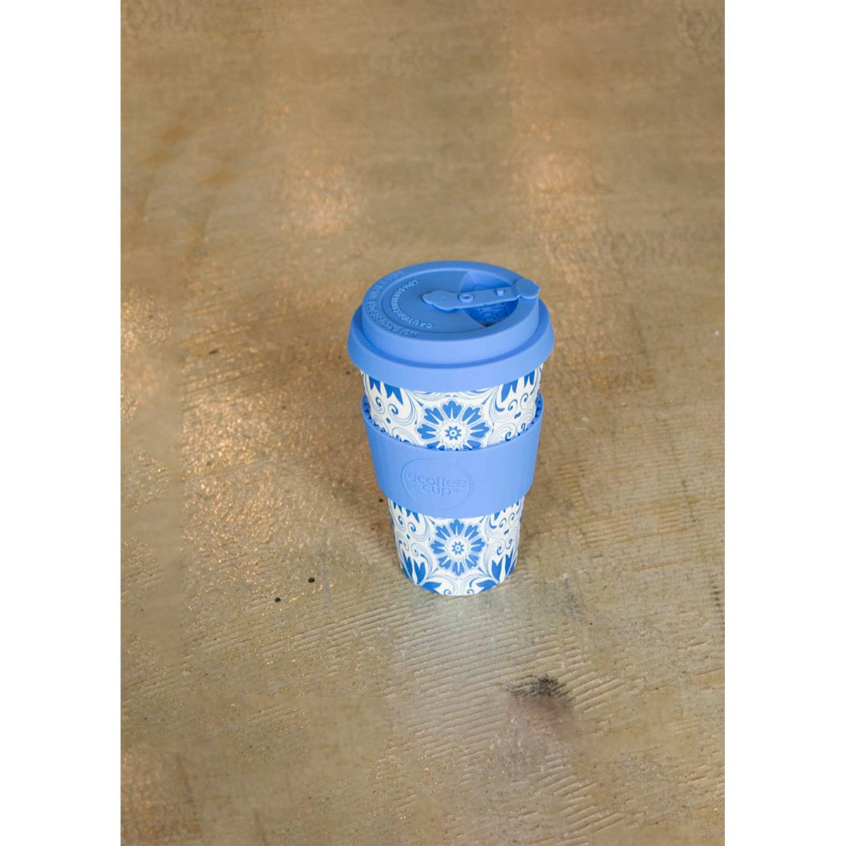 Ecoffee Eco Cup With Lid - Delft Touch - 400ml