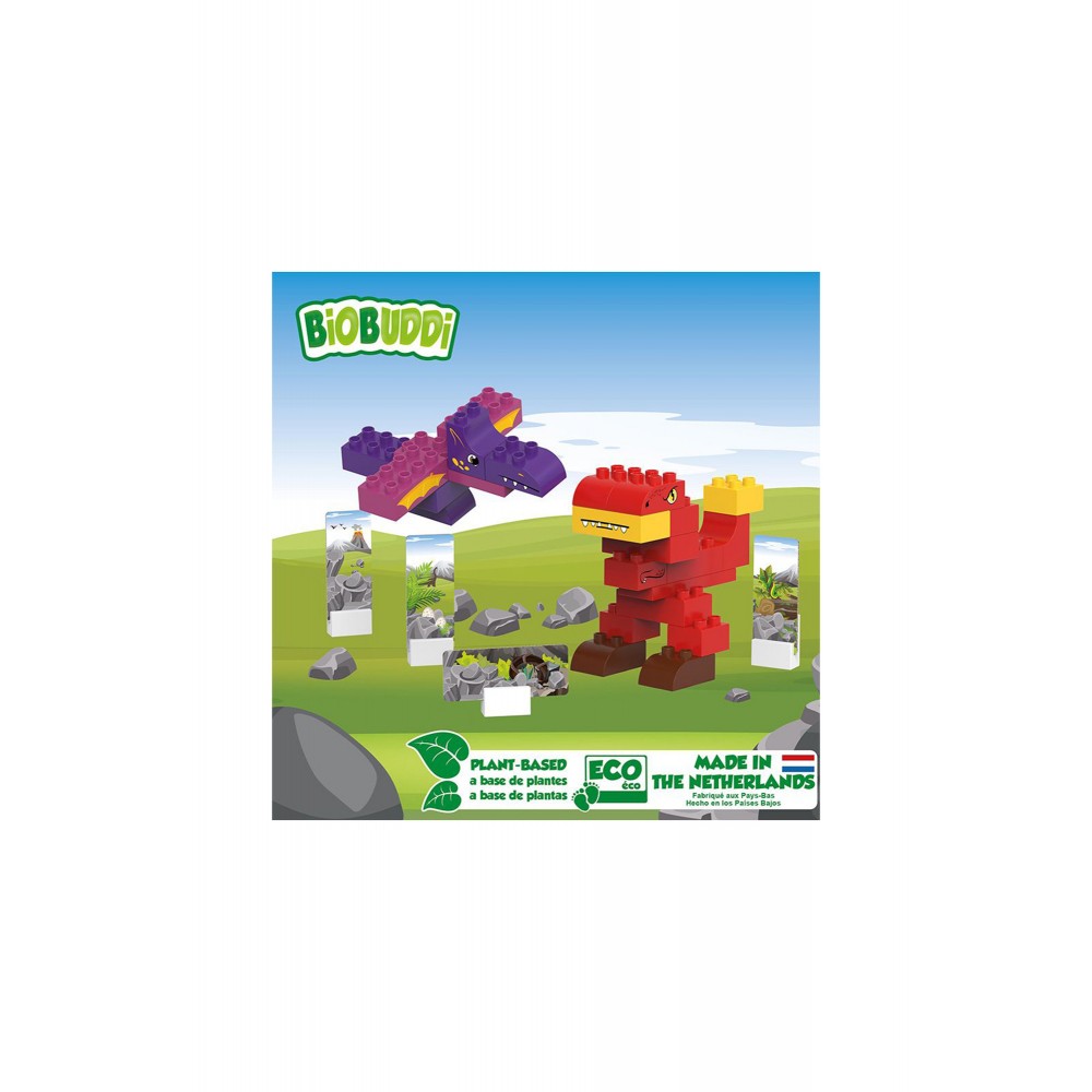 Biobuddi Οικολογικά Παιχνίδια - Τουβλάκια - T-Rex