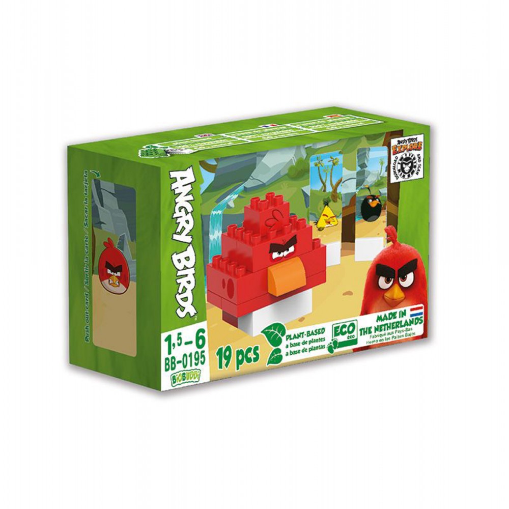 Biobuddi Οικολογικά Παιχνίδια - Τουβλάκια - Angry Birds: Red Angry Bird