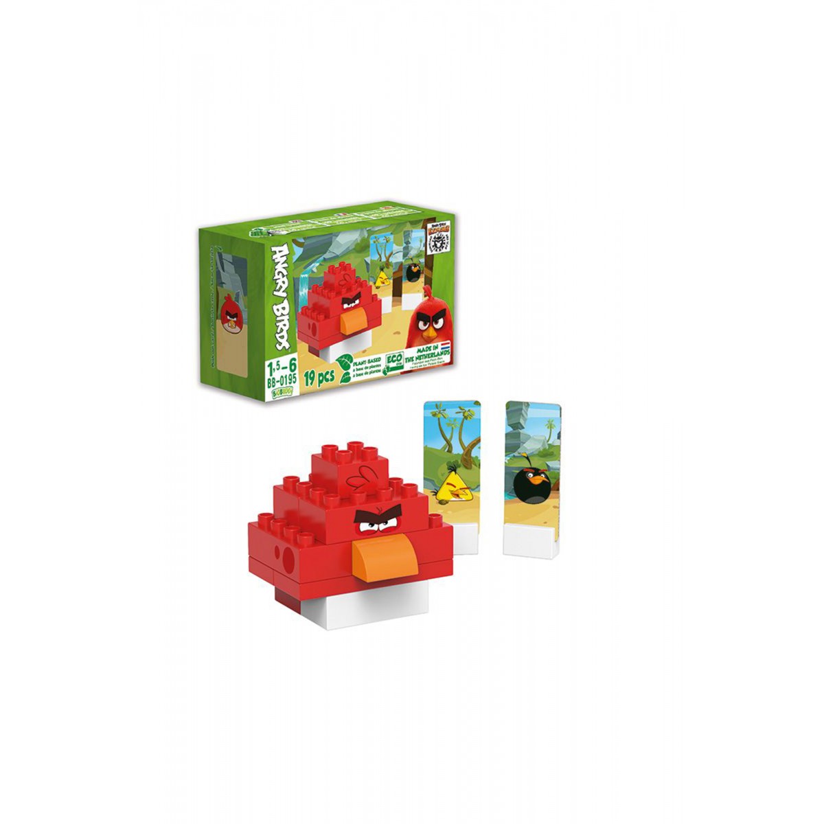 Biobuddi Οικολογικά Παιχνίδια - Τουβλάκια - Angry Birds: Red Angry Bird