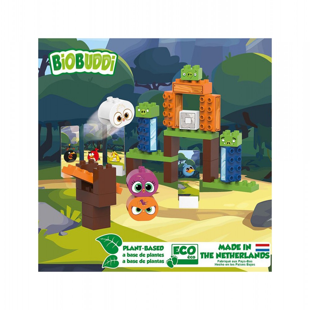 Biobuddi Οικολογικά Παιχνίδια - Τουβλάκια - Angry Birds: Grass