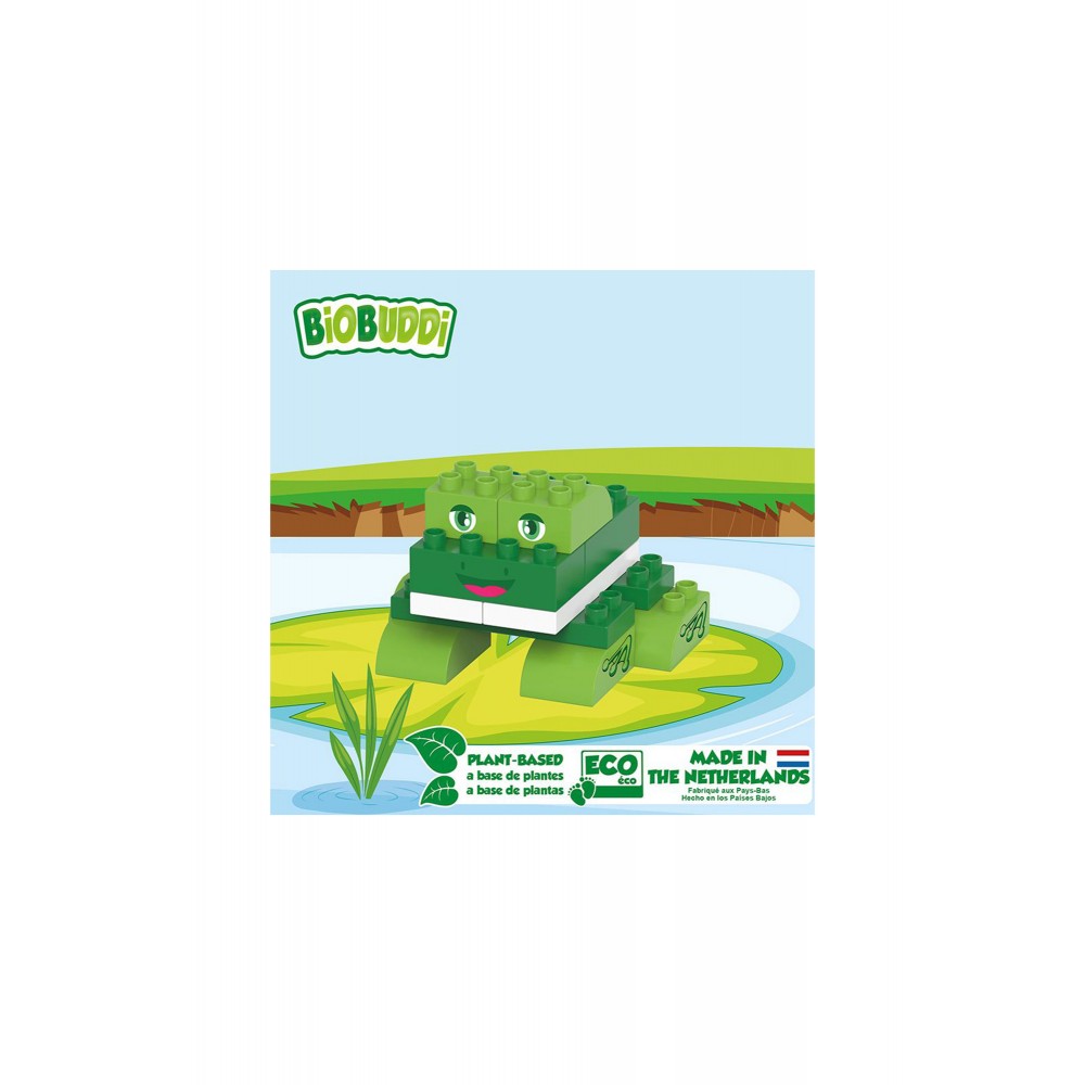 Biobuddi Οικολογικά Παιχνίδια - Τουβλάκια - Animal Planet: Βάτραχος