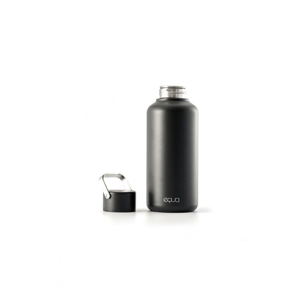 Equa - Timeless Dark Stainless Steel Bottle - 600ml